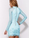 Rochie Albastra cu Dantela LC22334.2